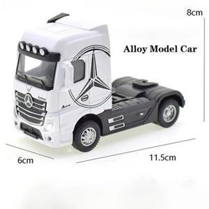 تریلی کانتینردار سفید مدل بنز آکتروس 1:50 Container Trailer Model Benz Actros_اسباب بازی